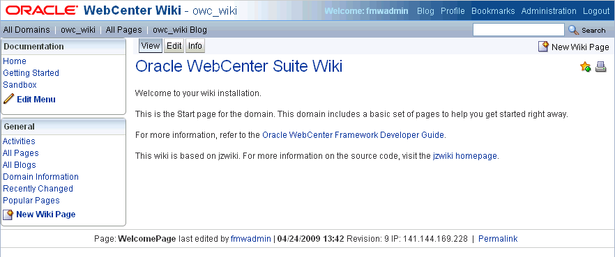 Wiki Page rendered in inline=0 mode