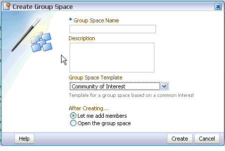 Create Group Space