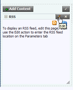 Editing the RSS feed