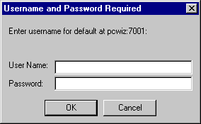 Authentication Login Screen