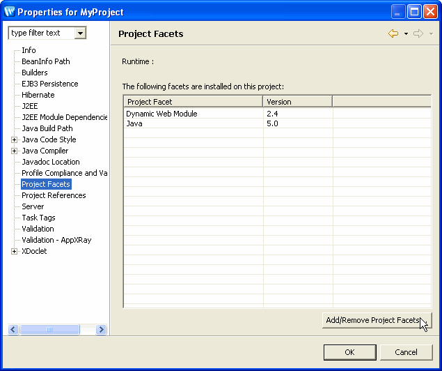 Click Add EJB3 Persistence Capabilities to add them to an existing project