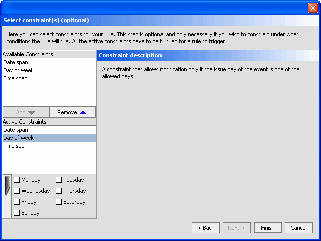  Select Constraint Dialog