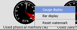  Gauge Context Menu (Bar Display Selected)