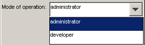  List of Operation Modes