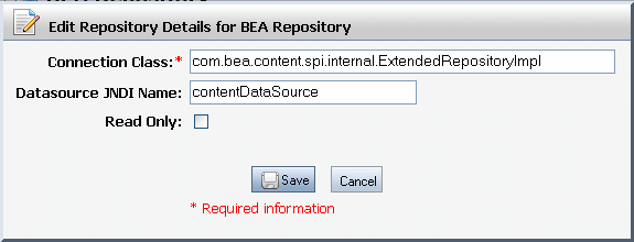 Browse Tab within the Virtual Content Repository