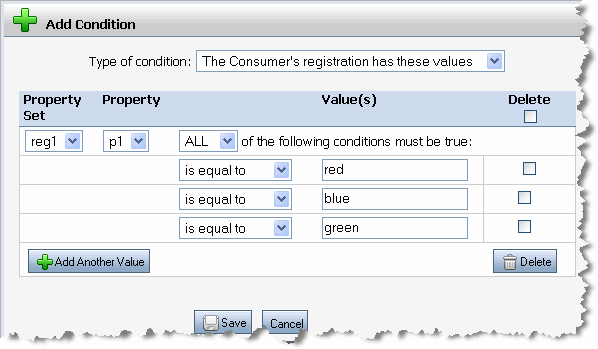 Setting Registration Properties 