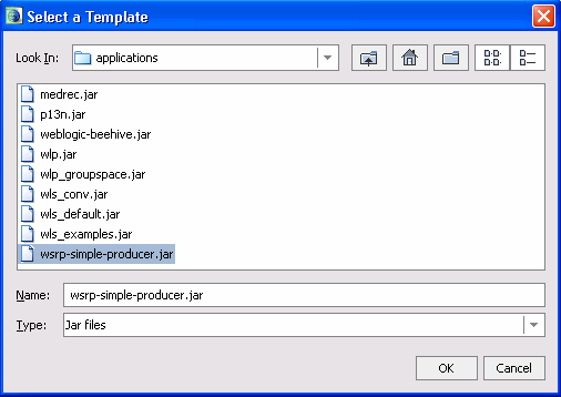 Selecting the Template