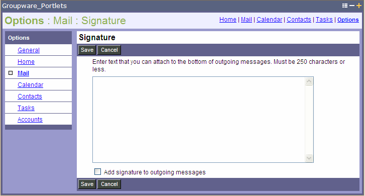 Mail Signature
