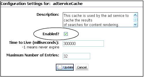 You Can Enable or Disable a Cache Setting
