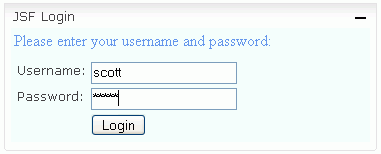 The Login Portlet When the User is Not Authenticated