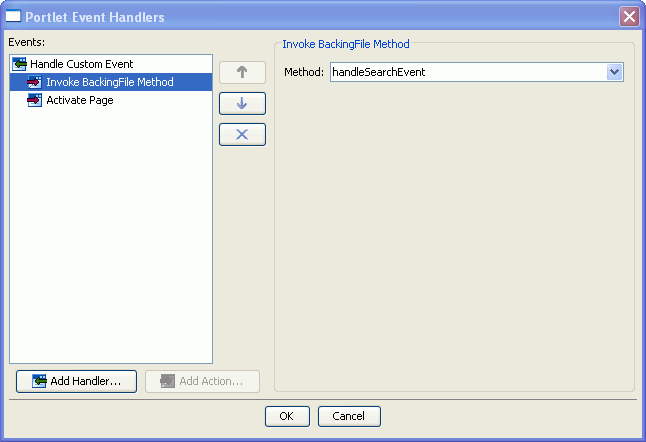 Configuring a Portlet to Listen for an Event and Invoke a Backing File Method