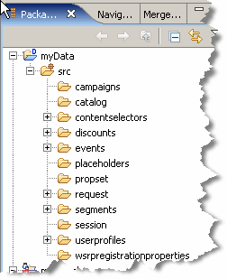 Datasync Project Added to the Package Explorer