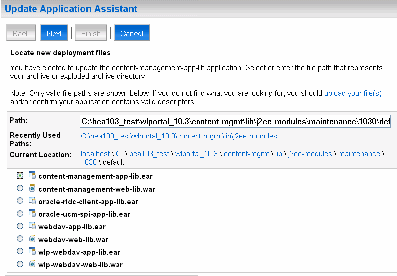 Update Application Assistant