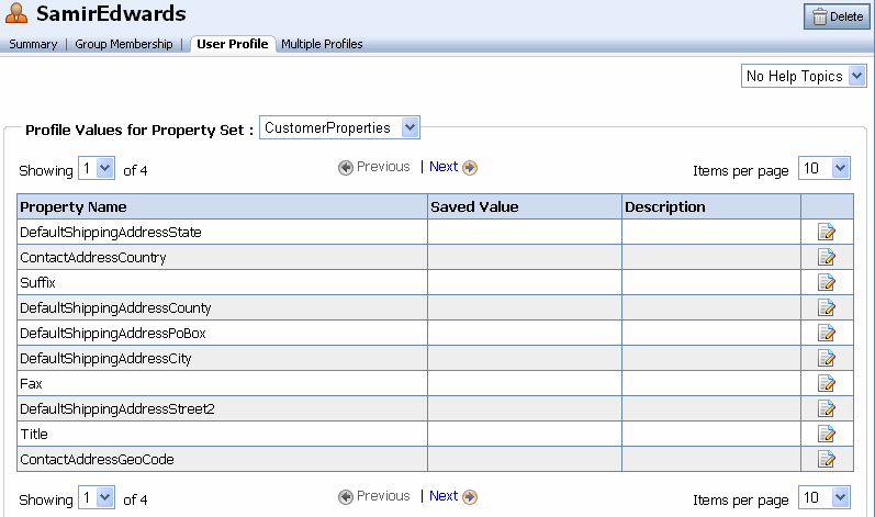 Edit the User Profile Values in the Administration Console
