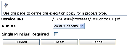 Edit Process Execution Policy