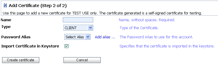 Add Certification - Step 2
