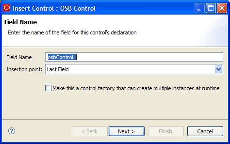 Insert Control : OSB Control