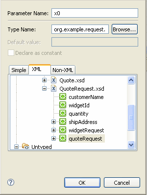 Request Quote Parameter Type