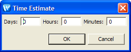 Time Estimated for the Step