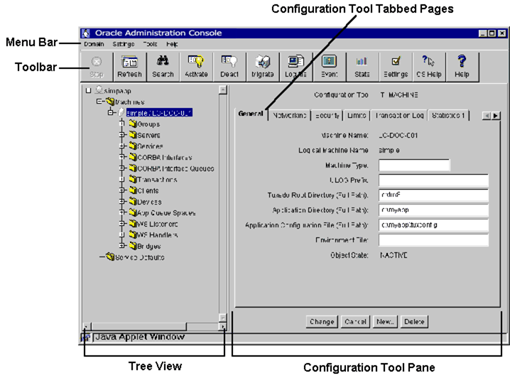 Oracle Tuxedo Management Tools