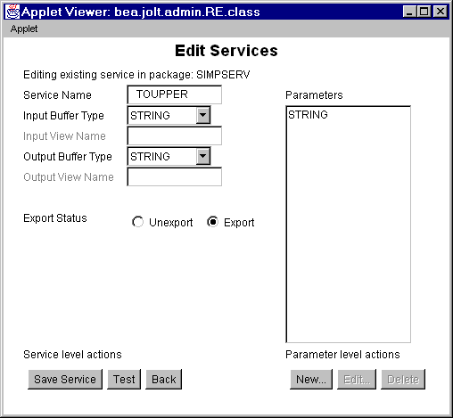 Set Input and Output Buffer Types to STRING