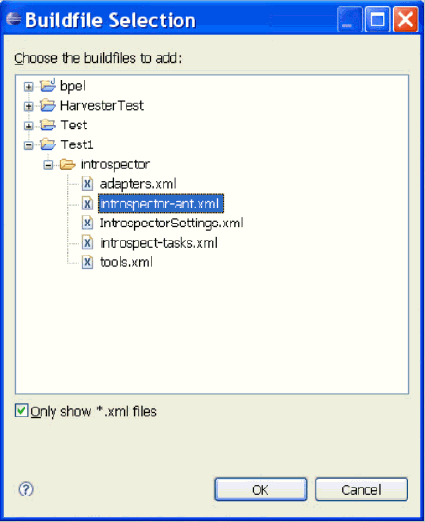 BuildFile Selection Dialog