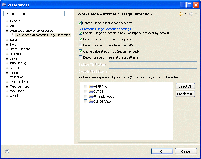 Setting Eclipse Preferences for Oracle Enterprise Repository