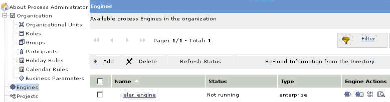 Oracle Business Process Management Process Administrator - Start / Stop