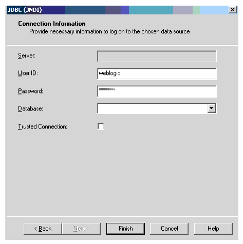 Connection Information Dialog Box