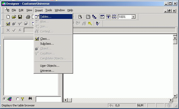 Designer UI Screen