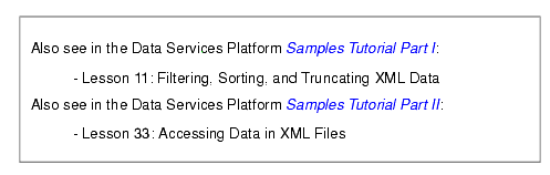 A Selecting a Global Element When Importing XML Metadata