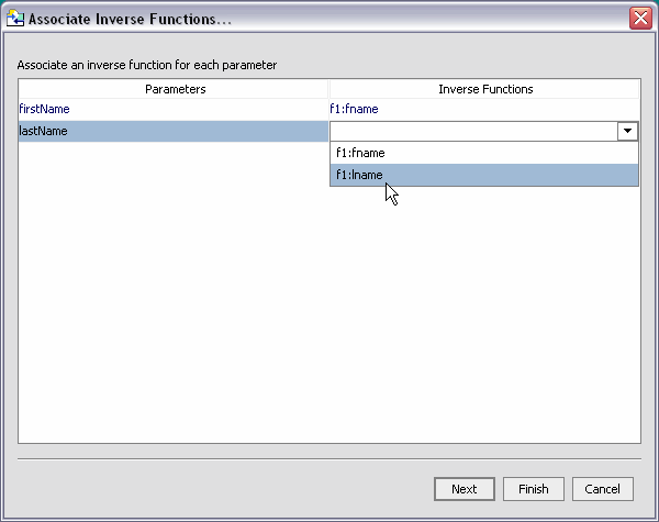 Configuring Inverse Functions for mkname