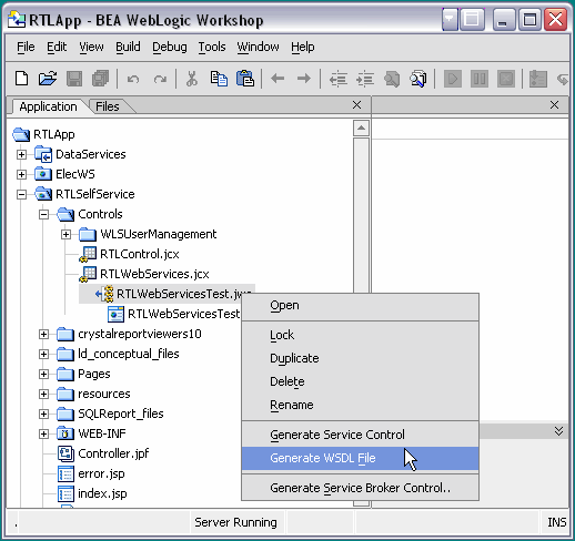 Generating a WSDL File