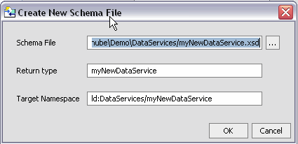 Create New Schema File Dialog