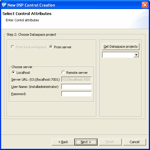 Select Control Attributes Dialog Box