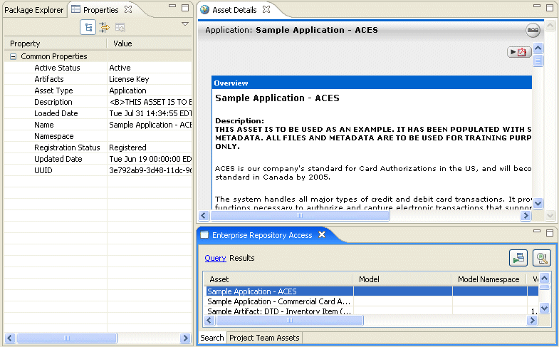 Asset Properties and Details Views