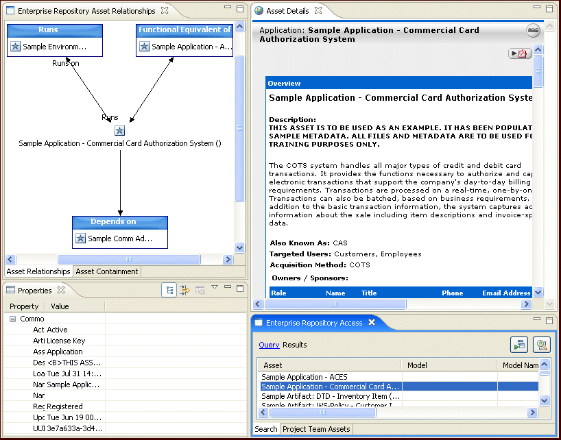 Asset Relationships View