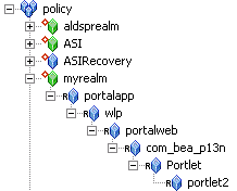 Representation of the <wlp> Resource Type in the Administration Console