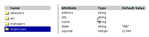 Directory Representation in the Administration Console