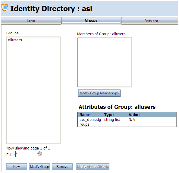 Identity Directory 