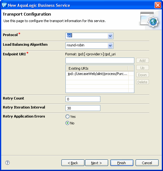 Selecting Protocol and Endpoint URIs