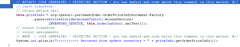 updateInventory Code