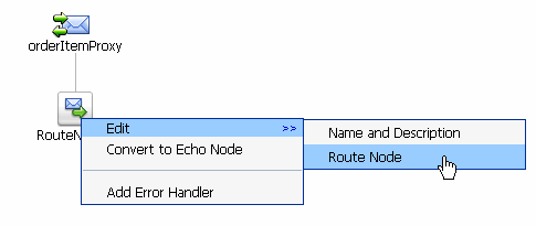 Edit Route Node Display
