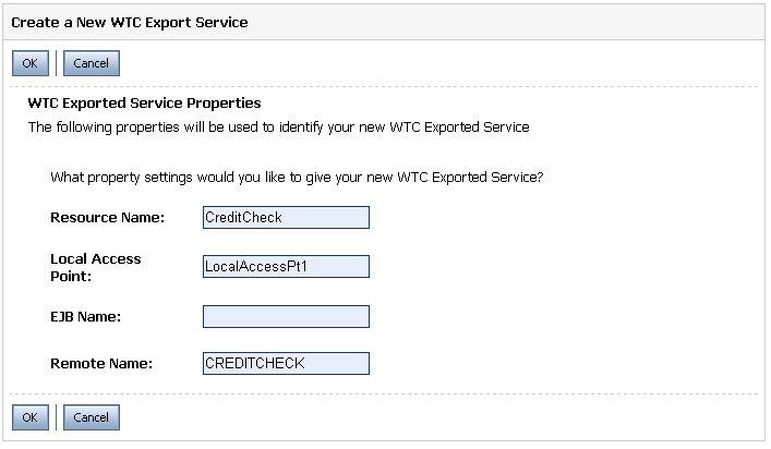 New WTC Export Service Data Entry Display