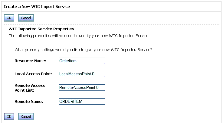 New WTC Import Service Data Entry Display