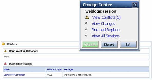 Session Management in the Change Center