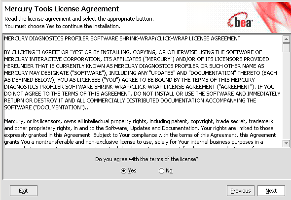 Mercury Tools License Agreement 