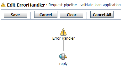 Edit Error Handler page