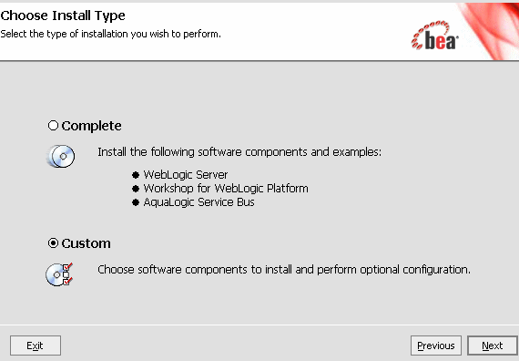 Choose Install Type