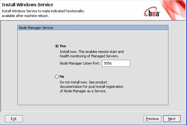 Configuring Node Manager As Windows Service